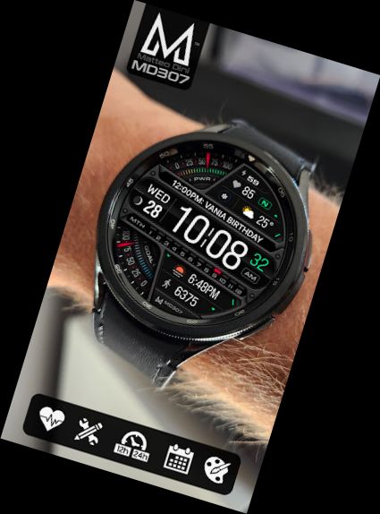 MD307 Digital watch face