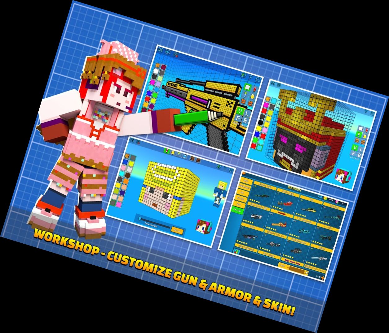 Bullen und Gangster: Pixel Craft Gewehr