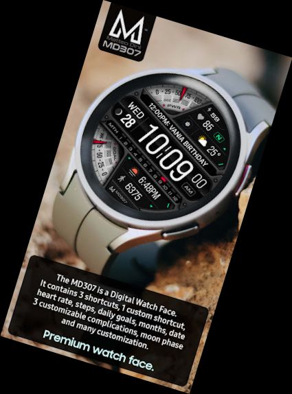 MD307 Digital watch face