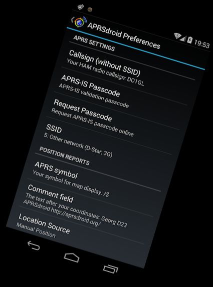 APRSdroid - Клієнт APRS