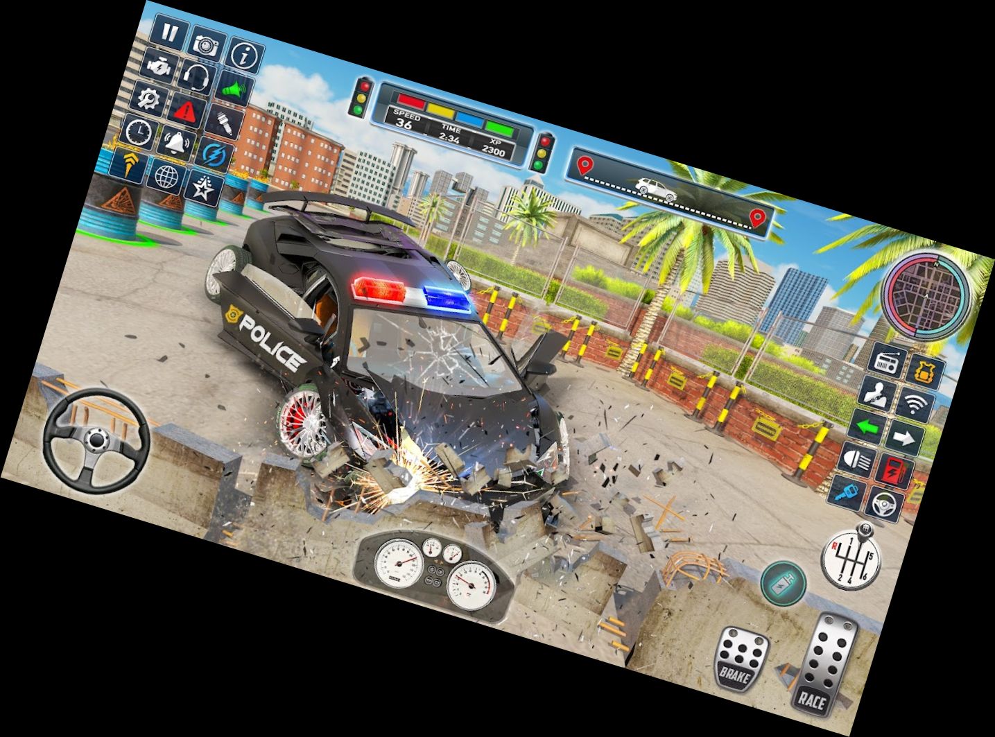 Поліцейська Машина Валі Гра: Си