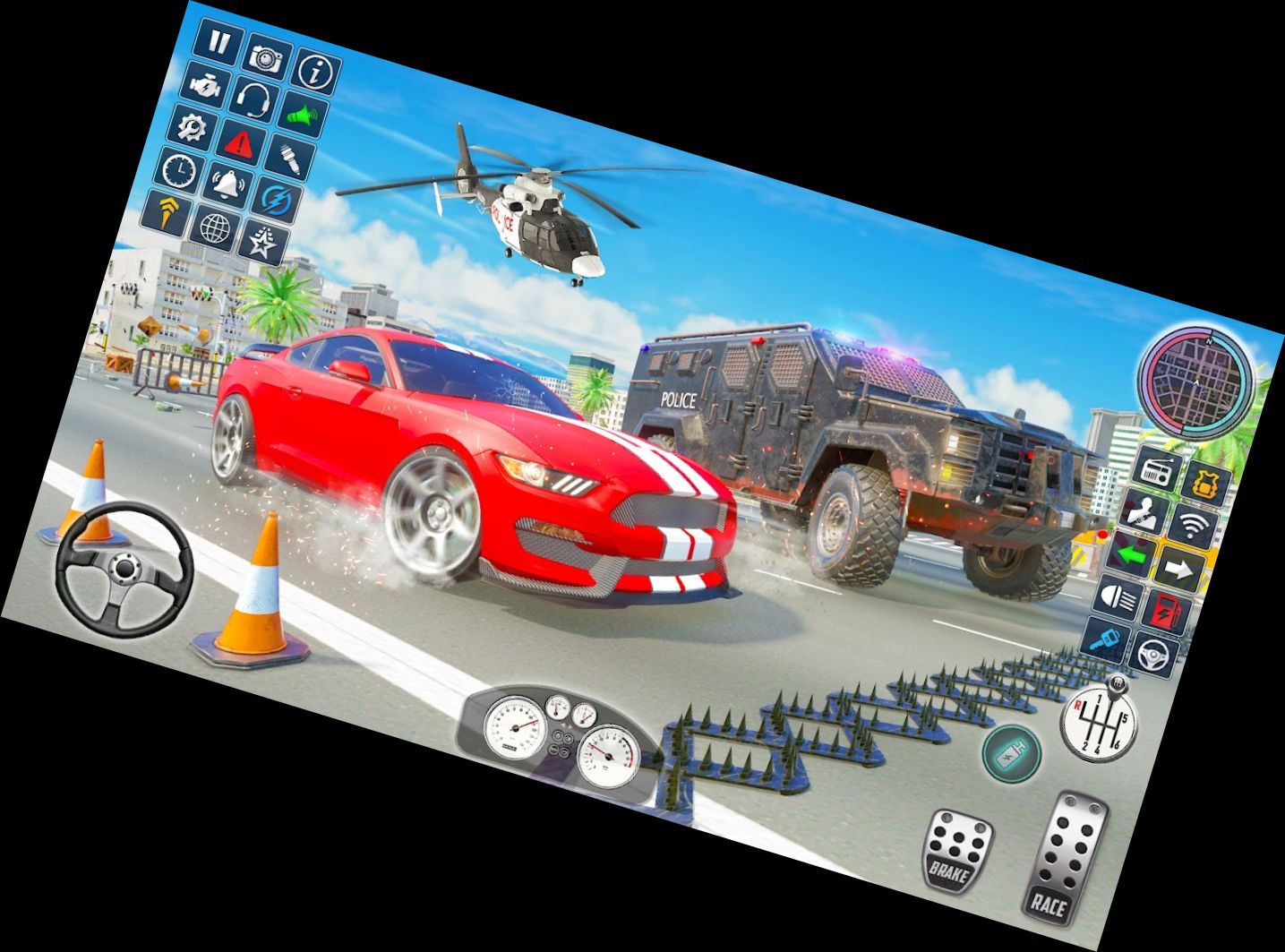 Поліцейська Машина Валі Гра: Си