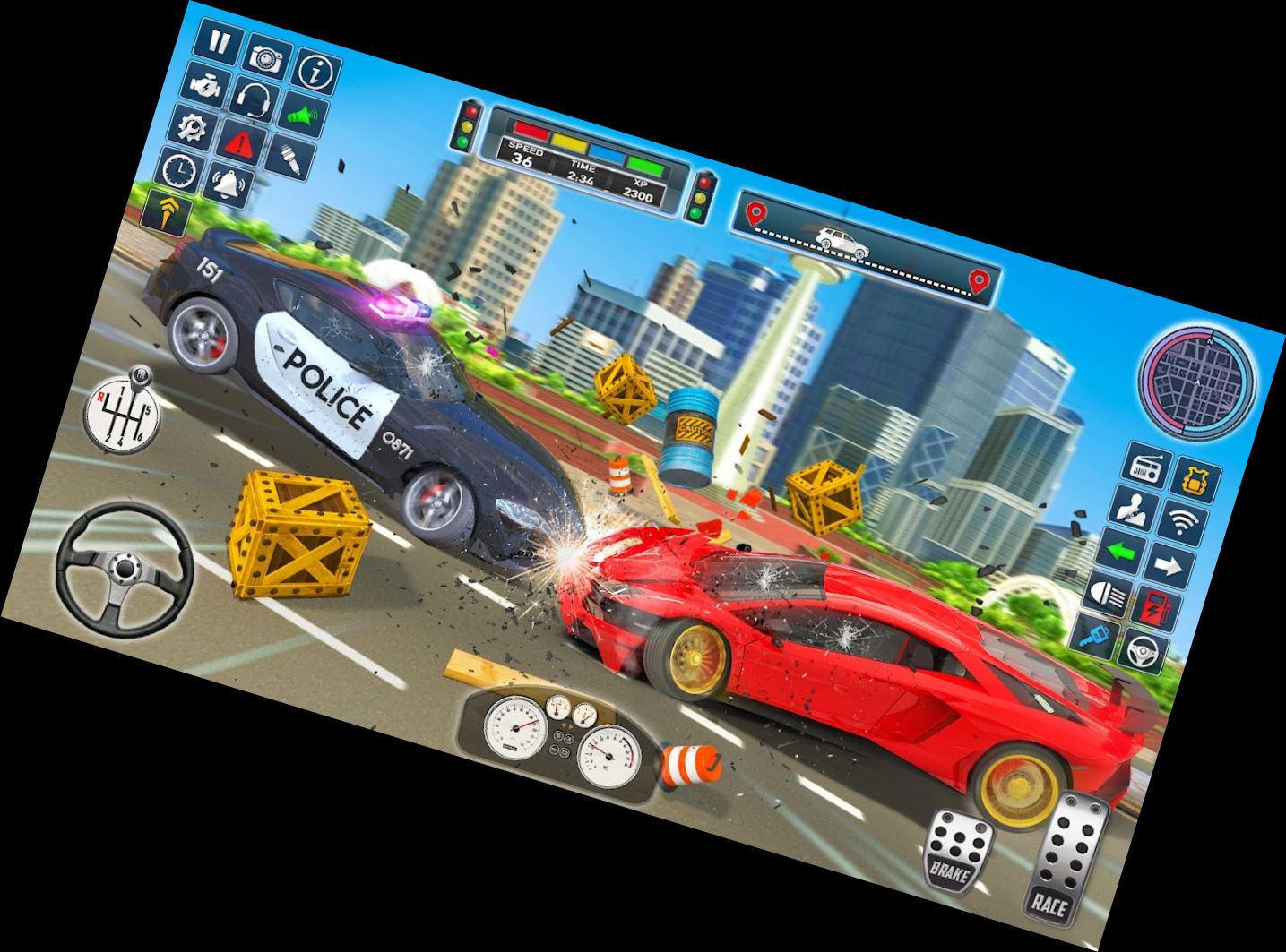 Поліцейська Машина Валі Гра: Си