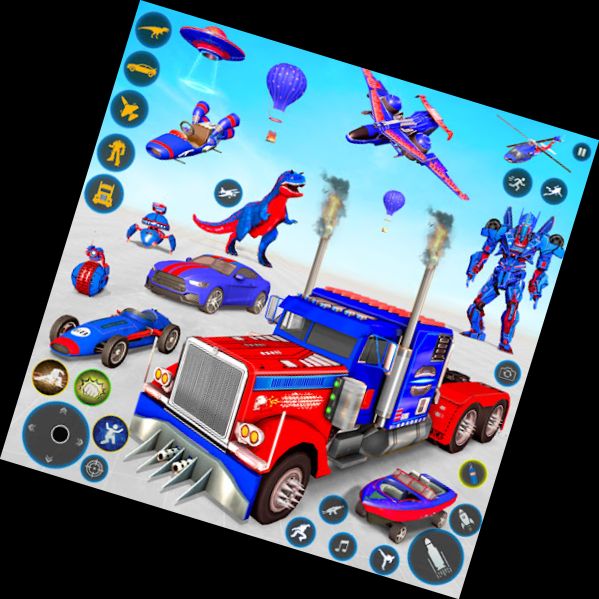 Robotic Police Truck Simulator 3D Game