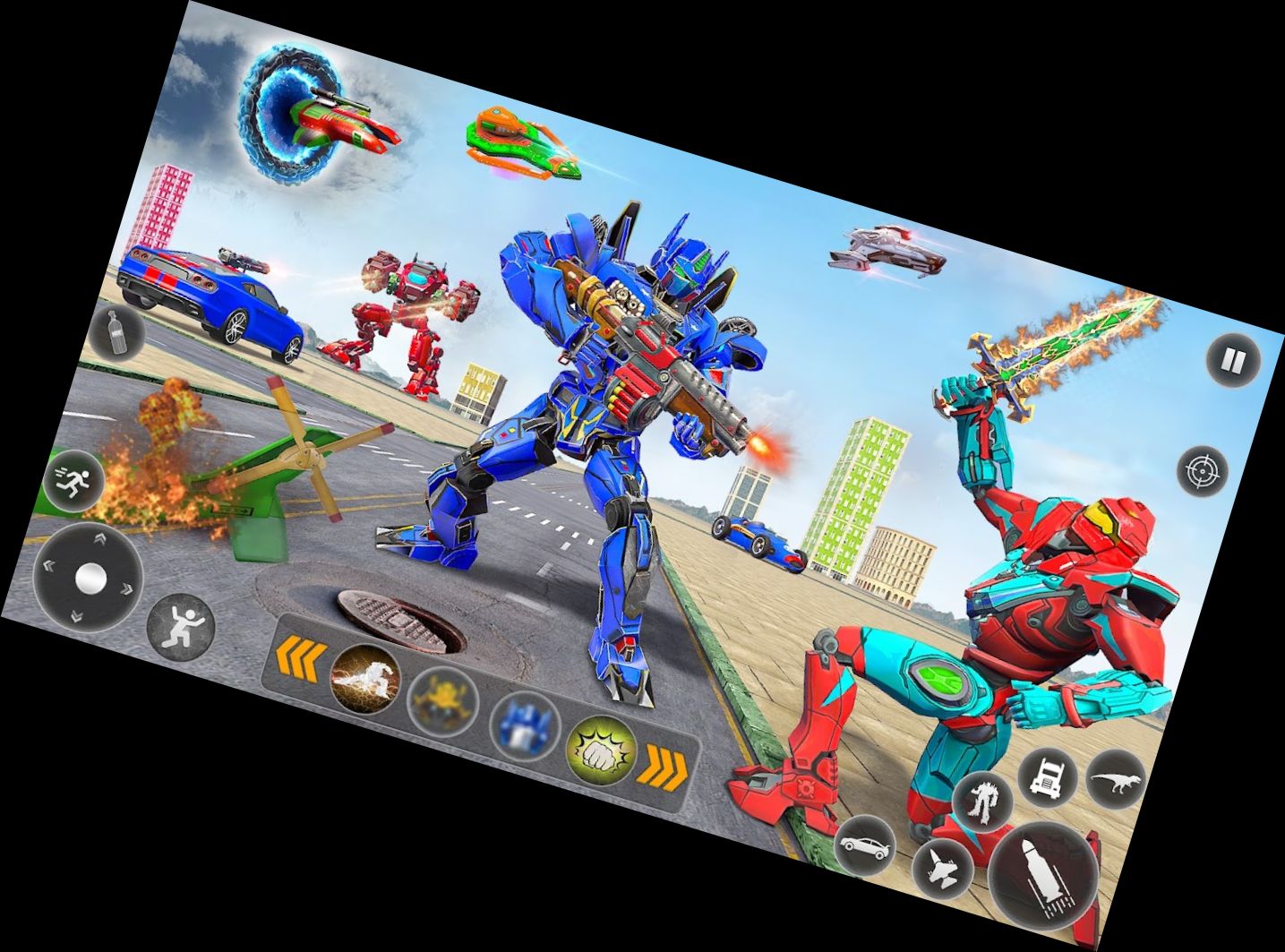 Гра поліцейський вантажівка робот машина гра 