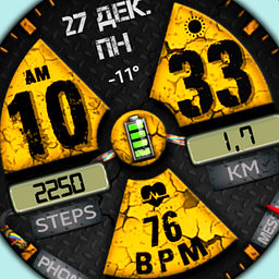 WIN Nuclear PRO Watch face -> WIN Ядерний PRO Watch face