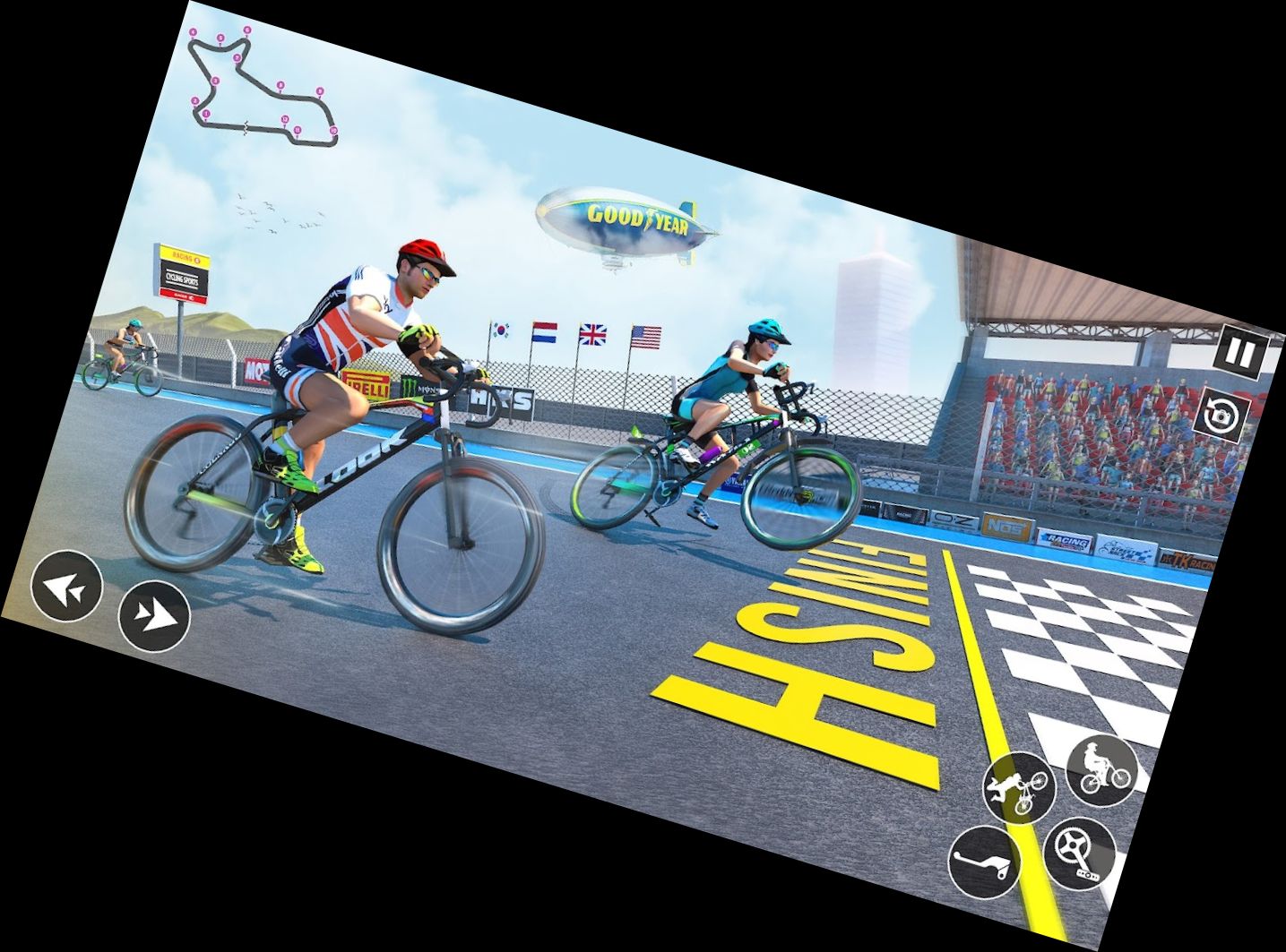 Ciclista BMX Bicicleta Juegos