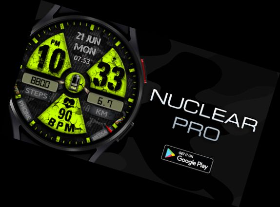 WIN Nuclear PRO Watch face -> WIN Ядерний PRO Watch face