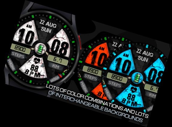 WIN Nuclear PRO Watch face -> WIN Ядерний PRO Watch face