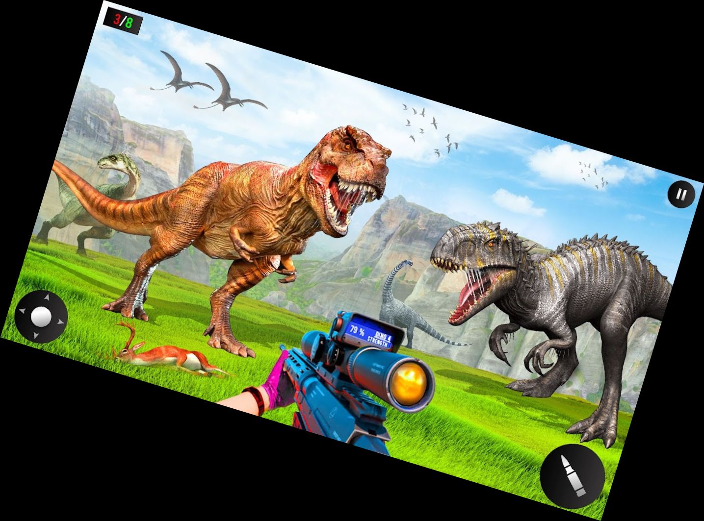 Wilder Dino-Jäger: Jagd-Spiel