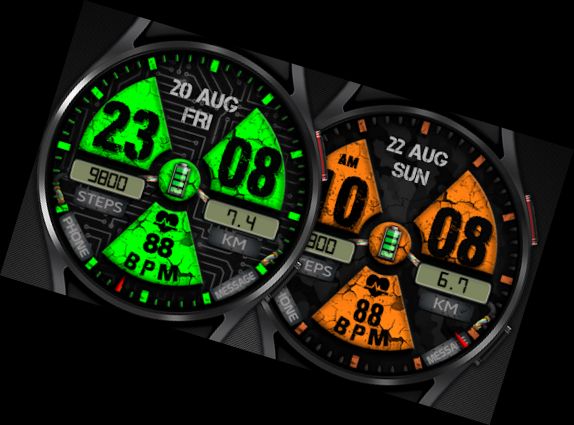 WIN Nuclear PRO Watch face -> WIN Ядерний PRO Watch face