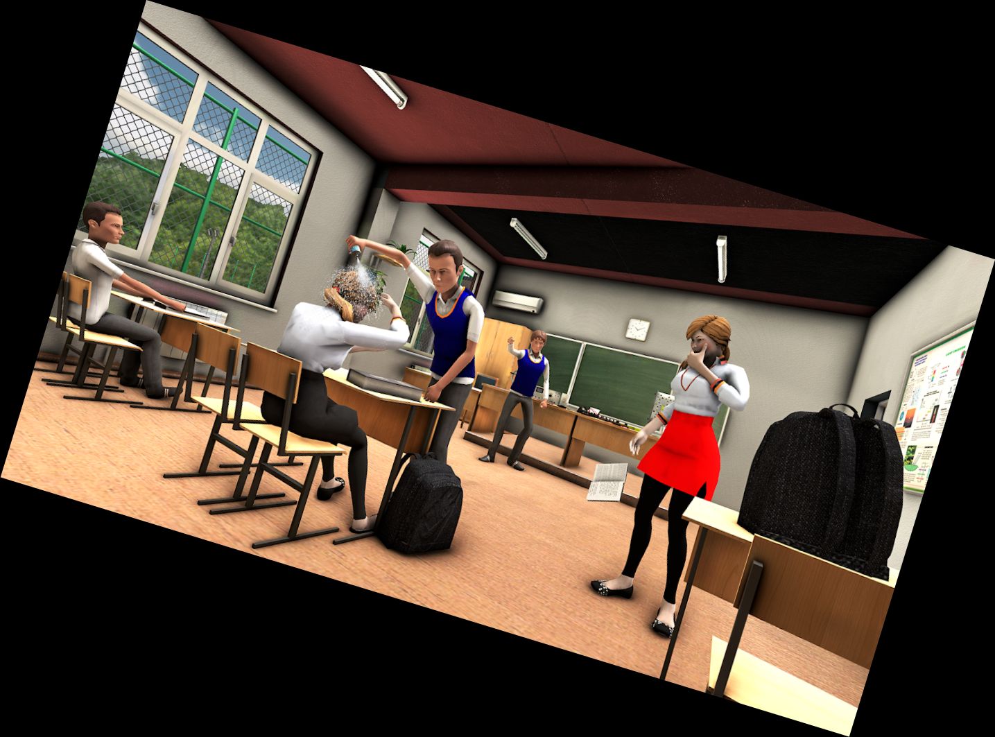 Troublemakers at School: Rebel Boy 3D