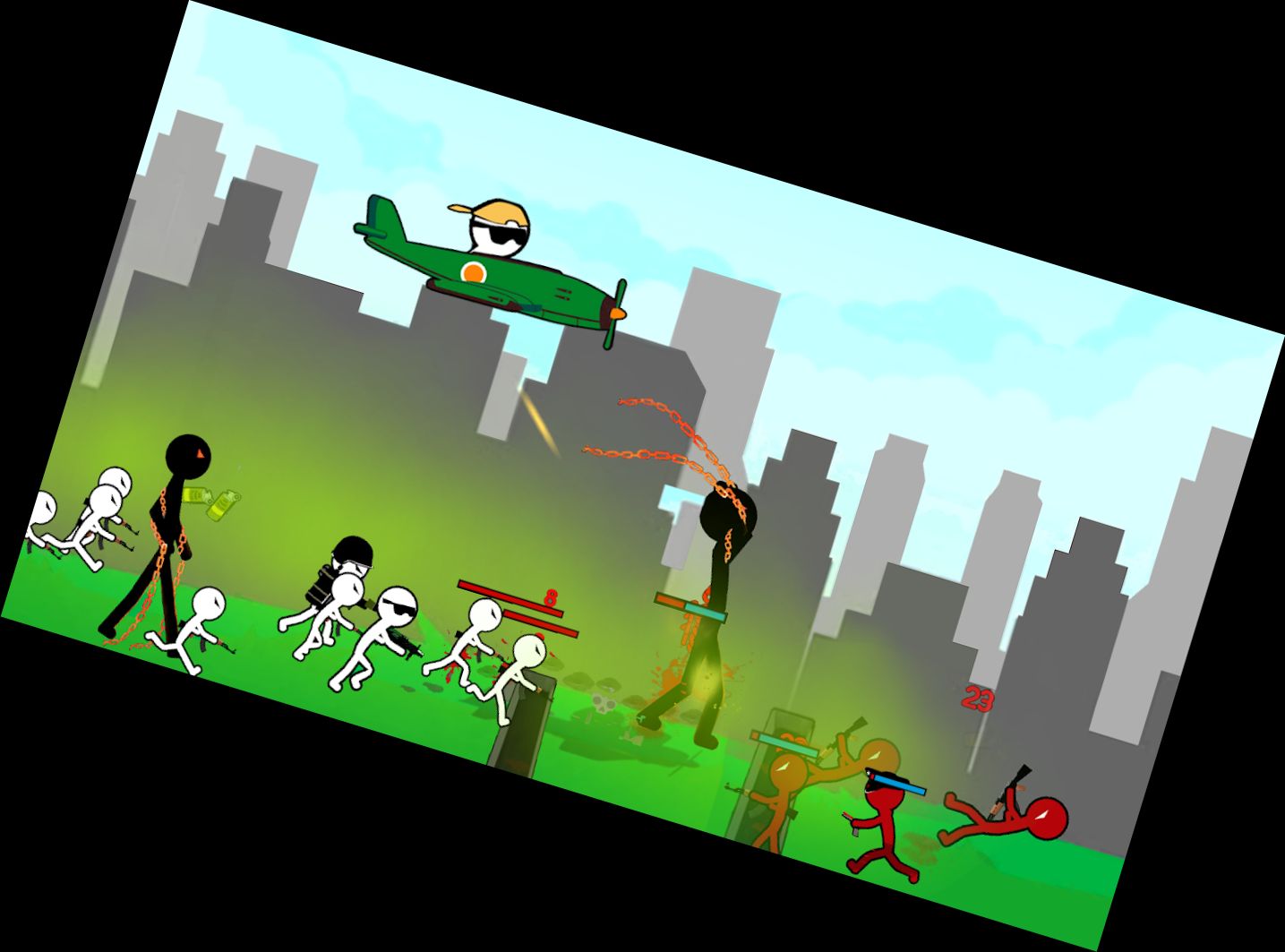 Палички в окопах: