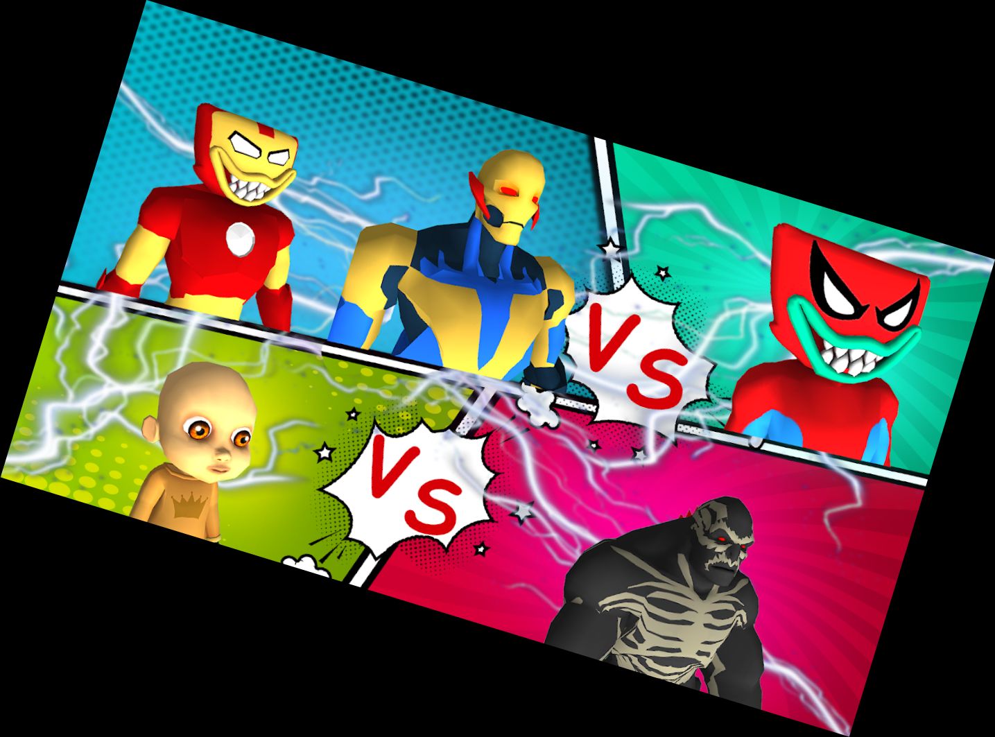 Batalla de Colores de Monstruos Superhéro