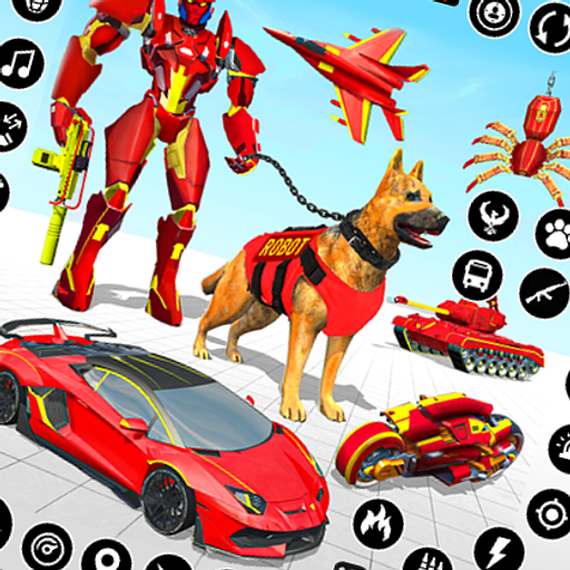 Robot Police Dog Bike Simulator Games