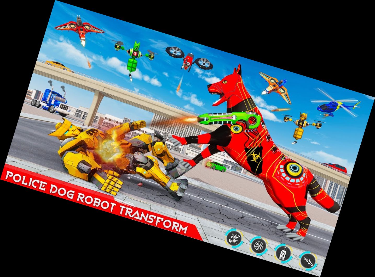 Полицейский Собака Робот Велос