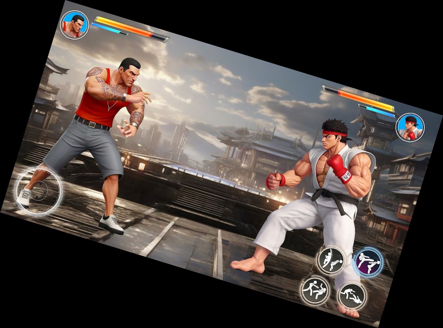 Боец Карате Игры Кунг