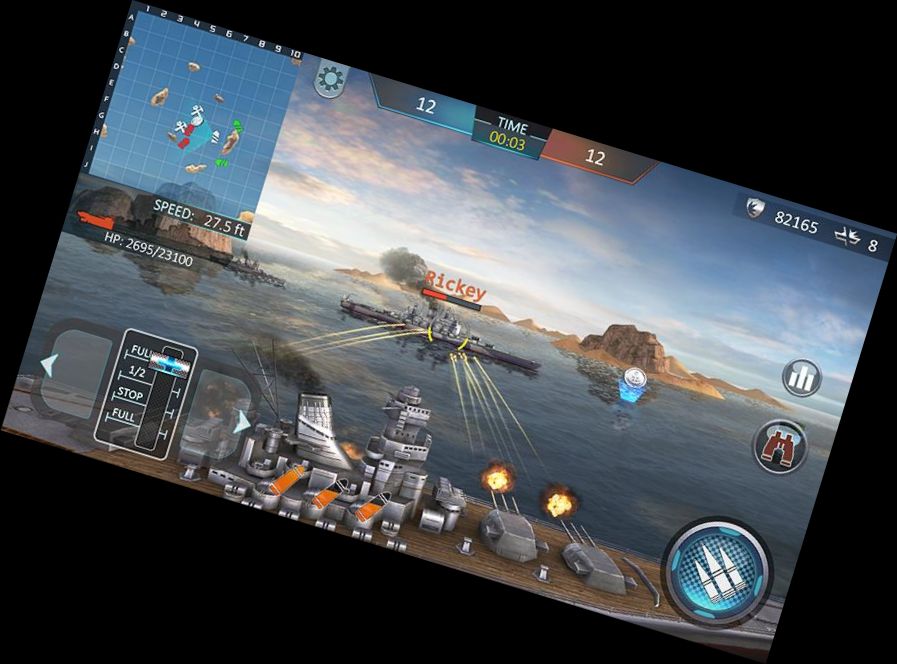 Атака Военного Кораб