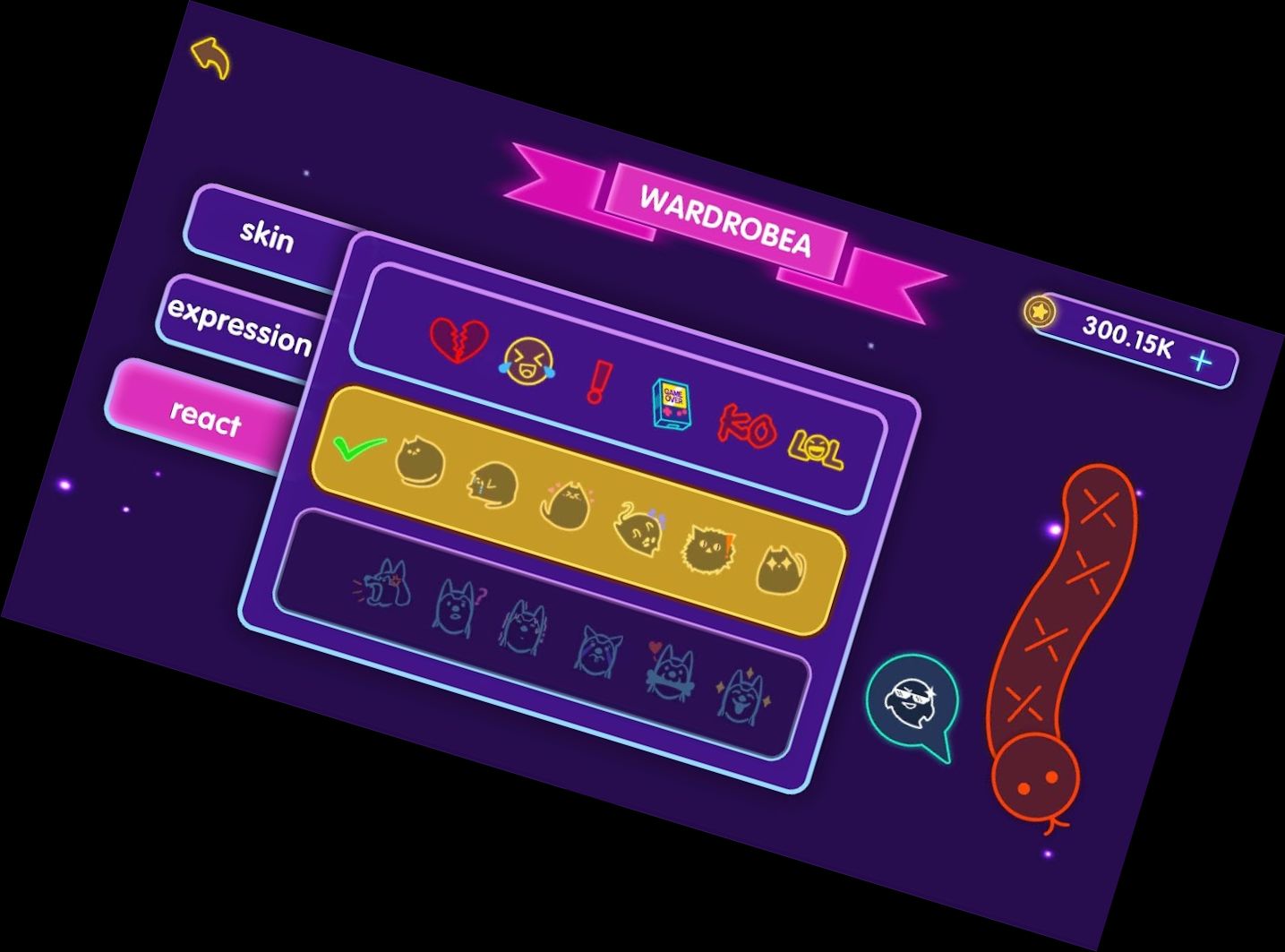 Serpiente Neon: Juego IO de H