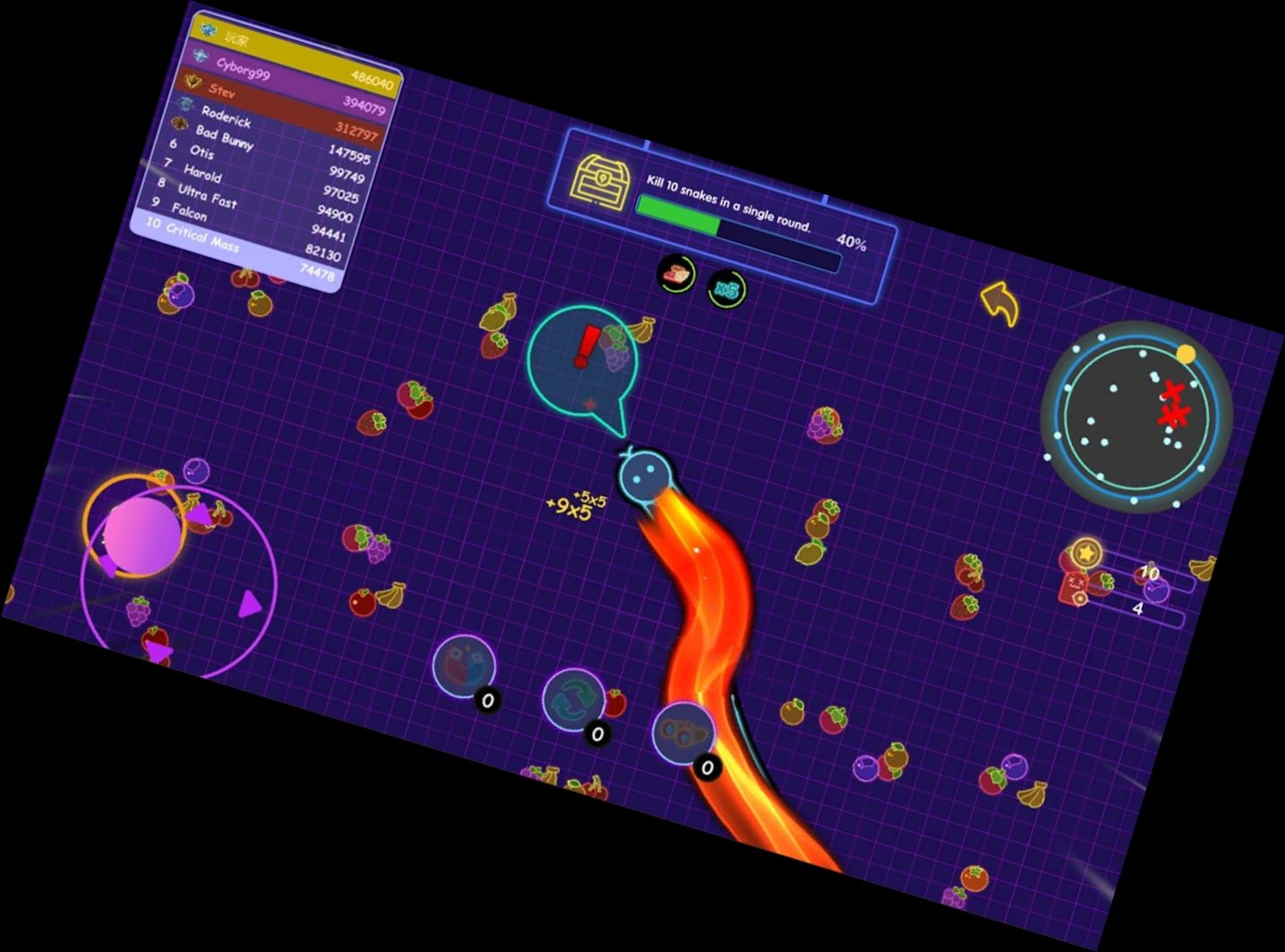 Serpiente Neon: Juego IO de H