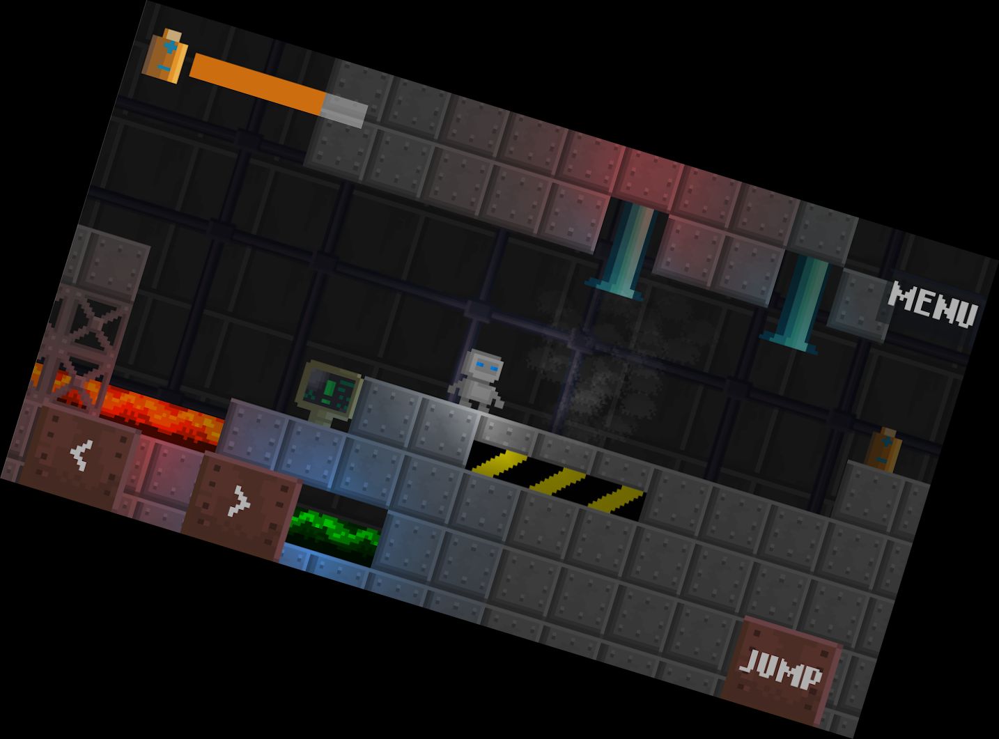 Супер Ретро Бот платформа гра