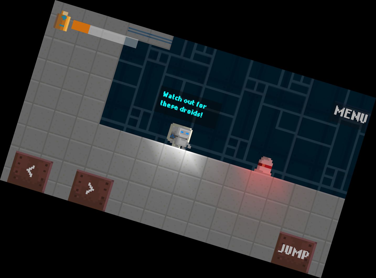 Super Retro Bot Plattformspiel