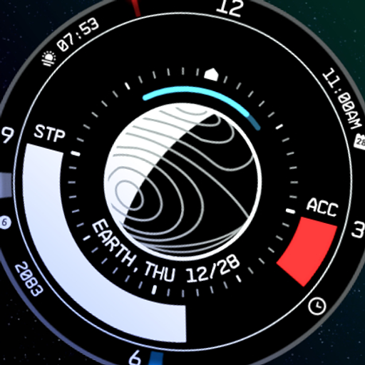 Planet in stars Watch Face