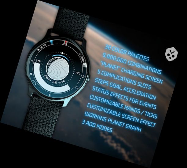 Planeten in Sternen Watch Face