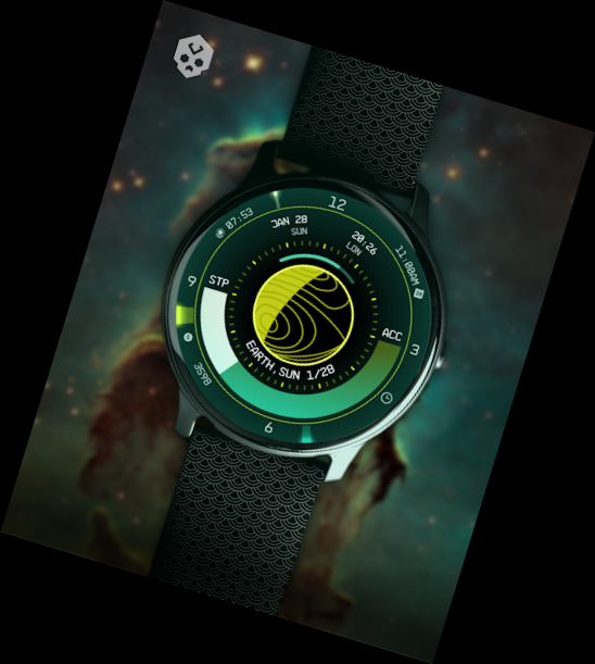 Planet in stars Watch Face