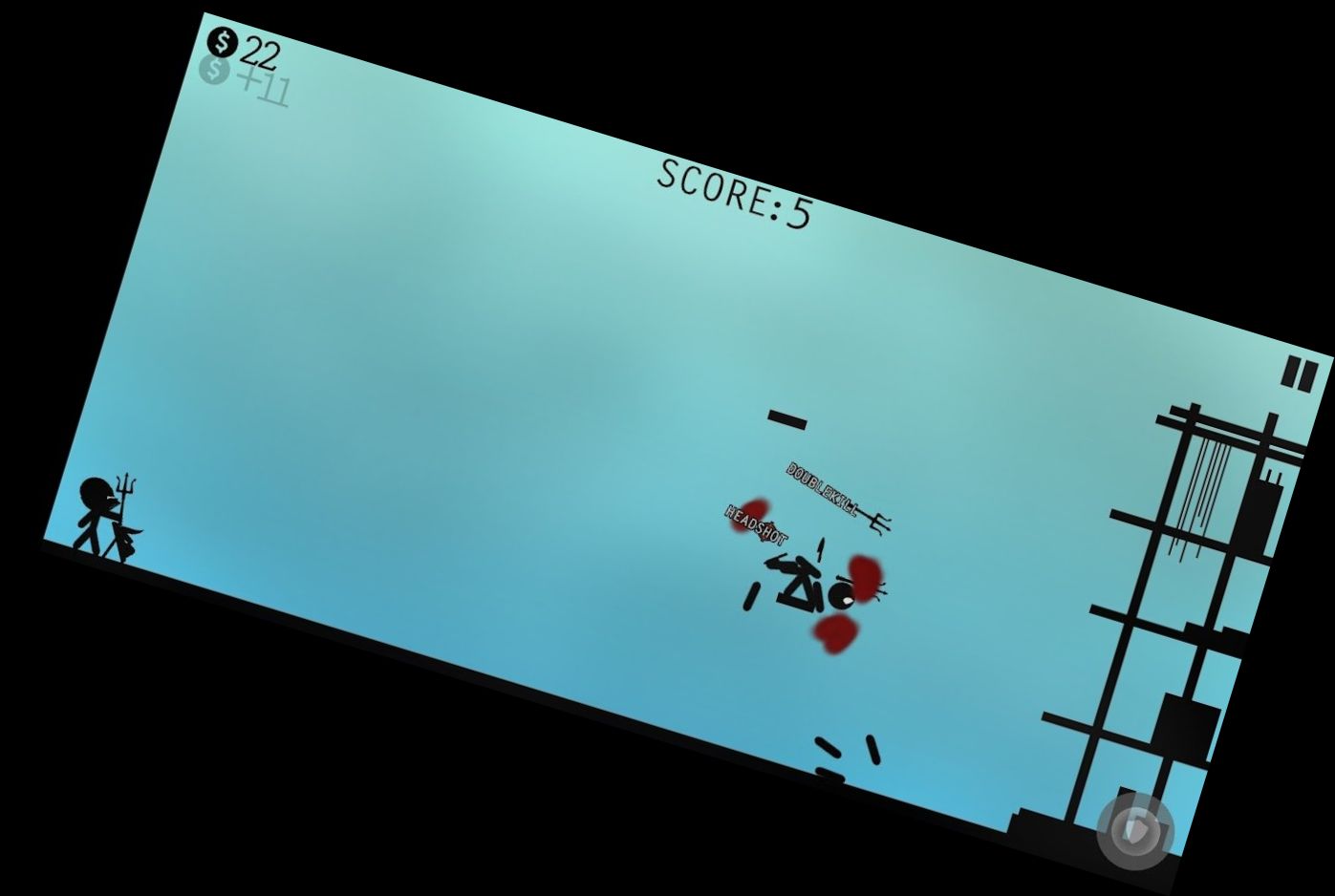 Бой Стикмана - Попадание