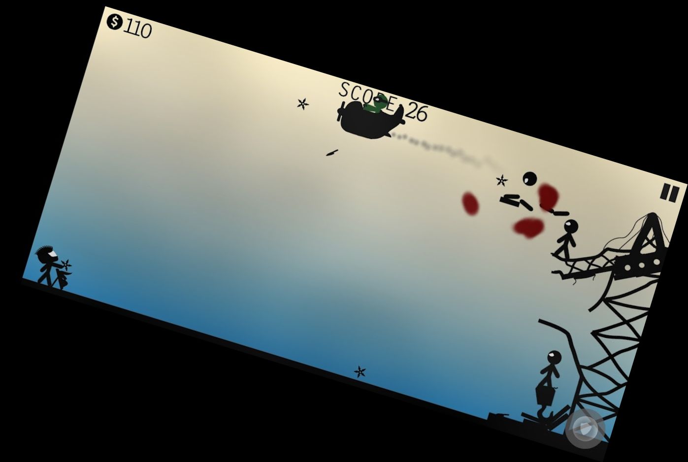 Бой Стикмана - Попадание