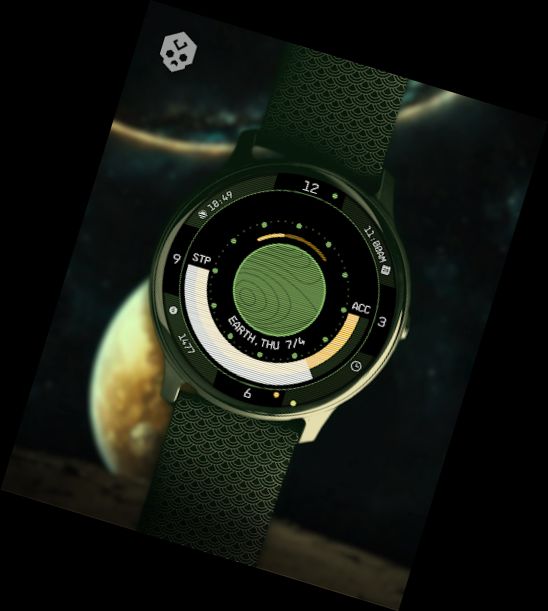 Planet in stars Watch Face