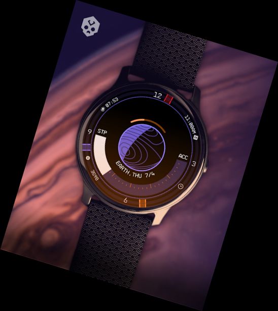 Planet in stars Watch Face