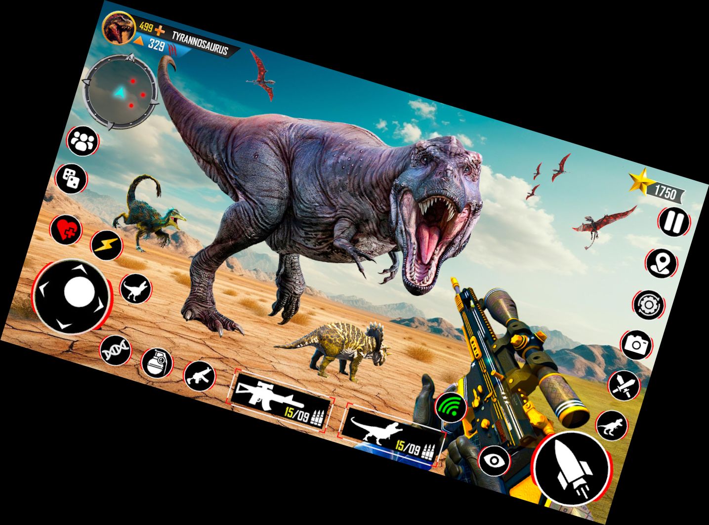 Echtes Dino-Jagen 3D