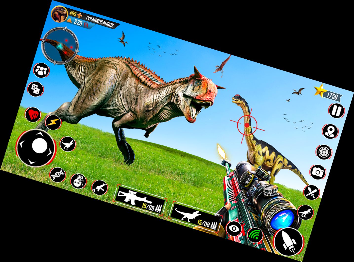 Echtes Dino-Jagen 3D