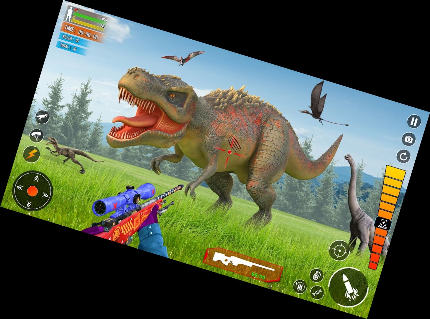 Echtes Dino-Jagen 3D
