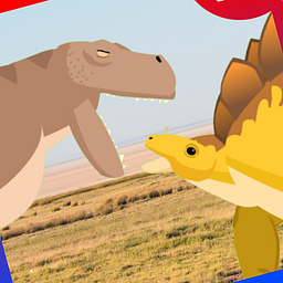 Tyrannosaurus Battles Stegosaurus