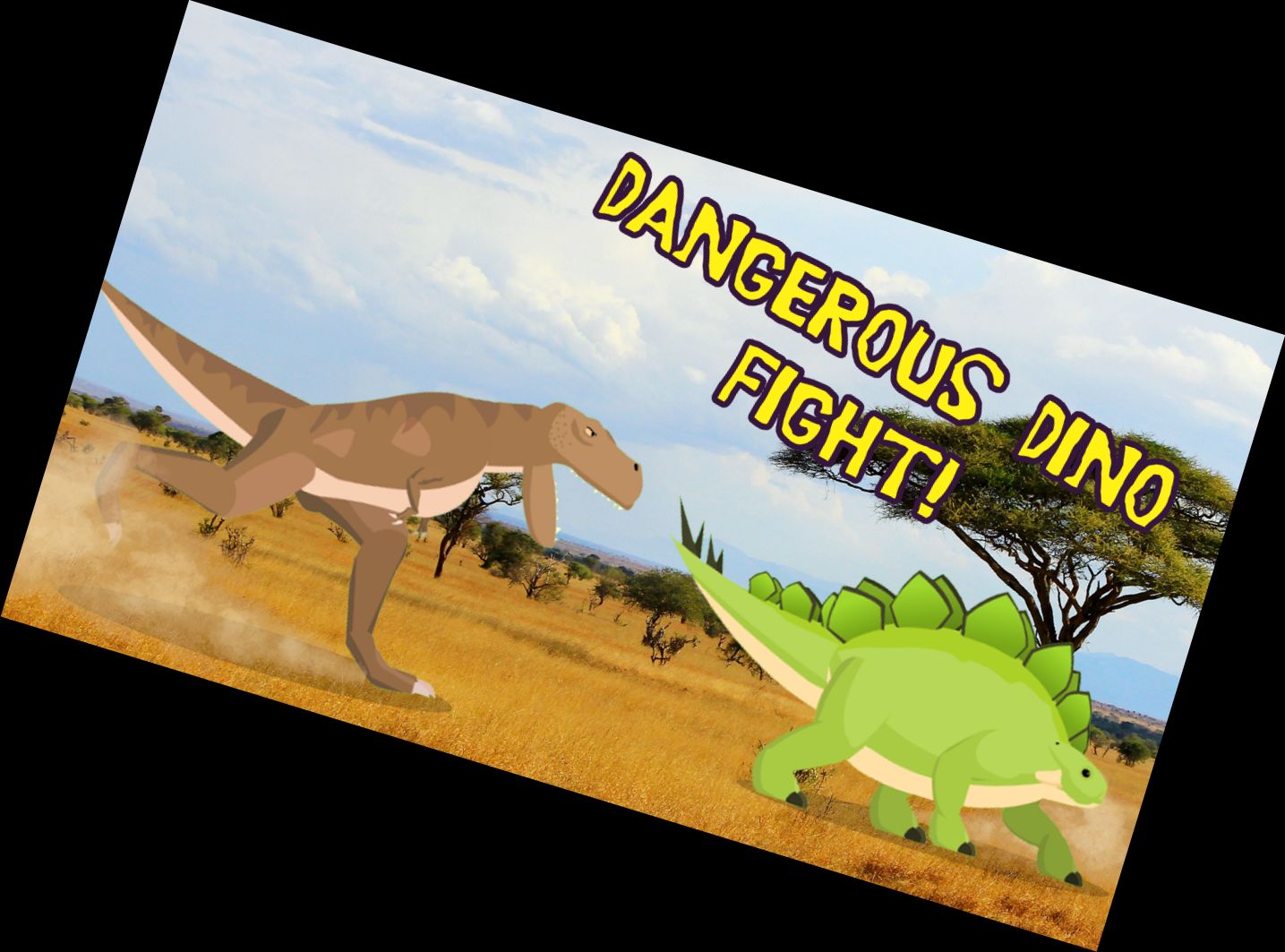 T-Rex bekämpft Stegos