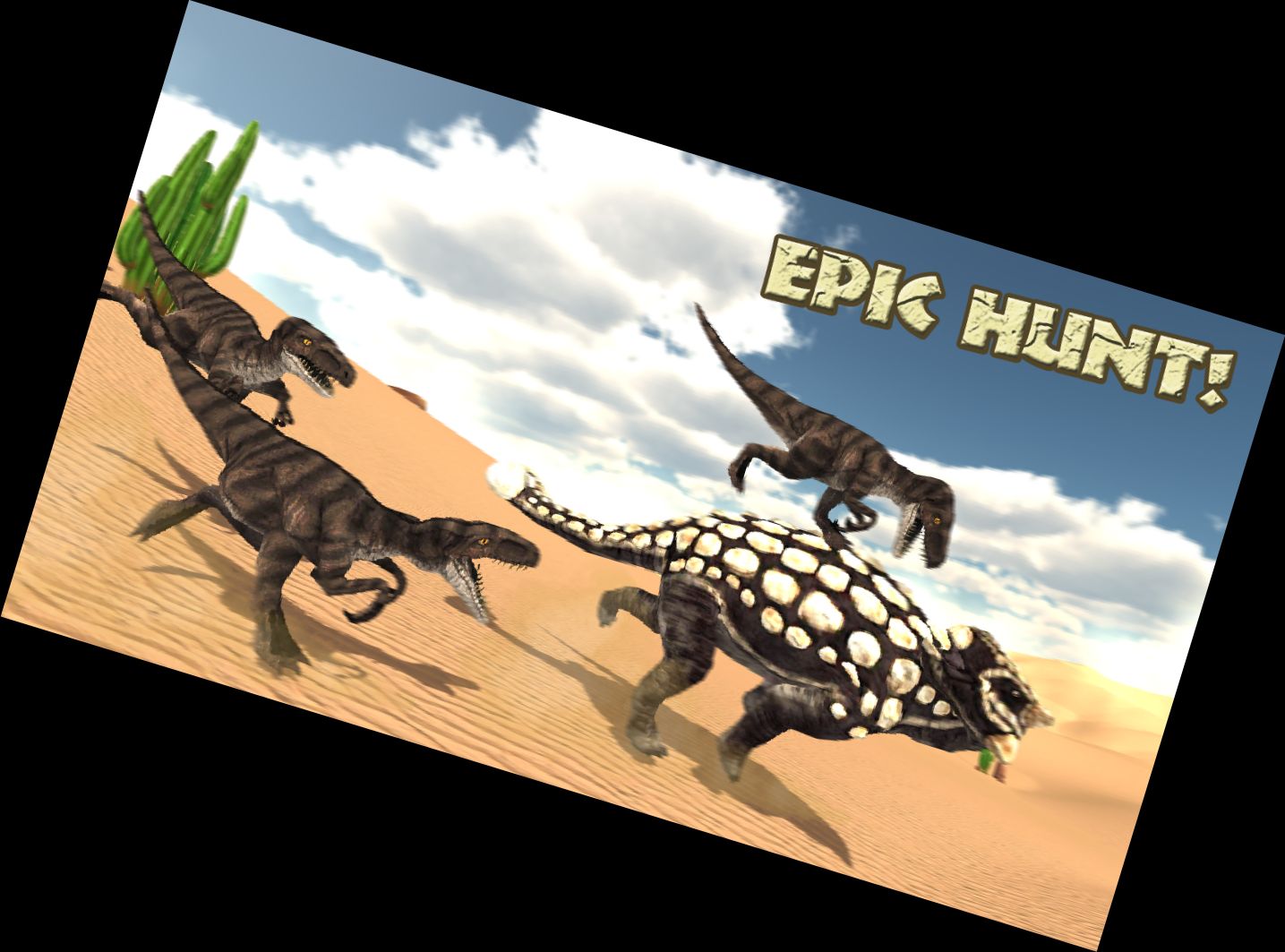 Raptor Hambriento Caza de Dino en