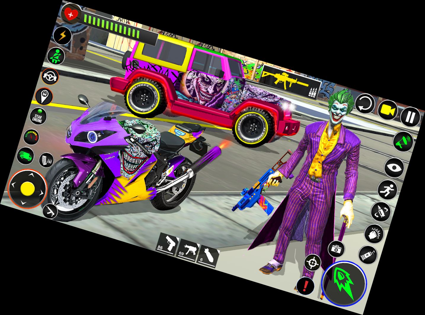 Игра Банковский ограбление Клоун