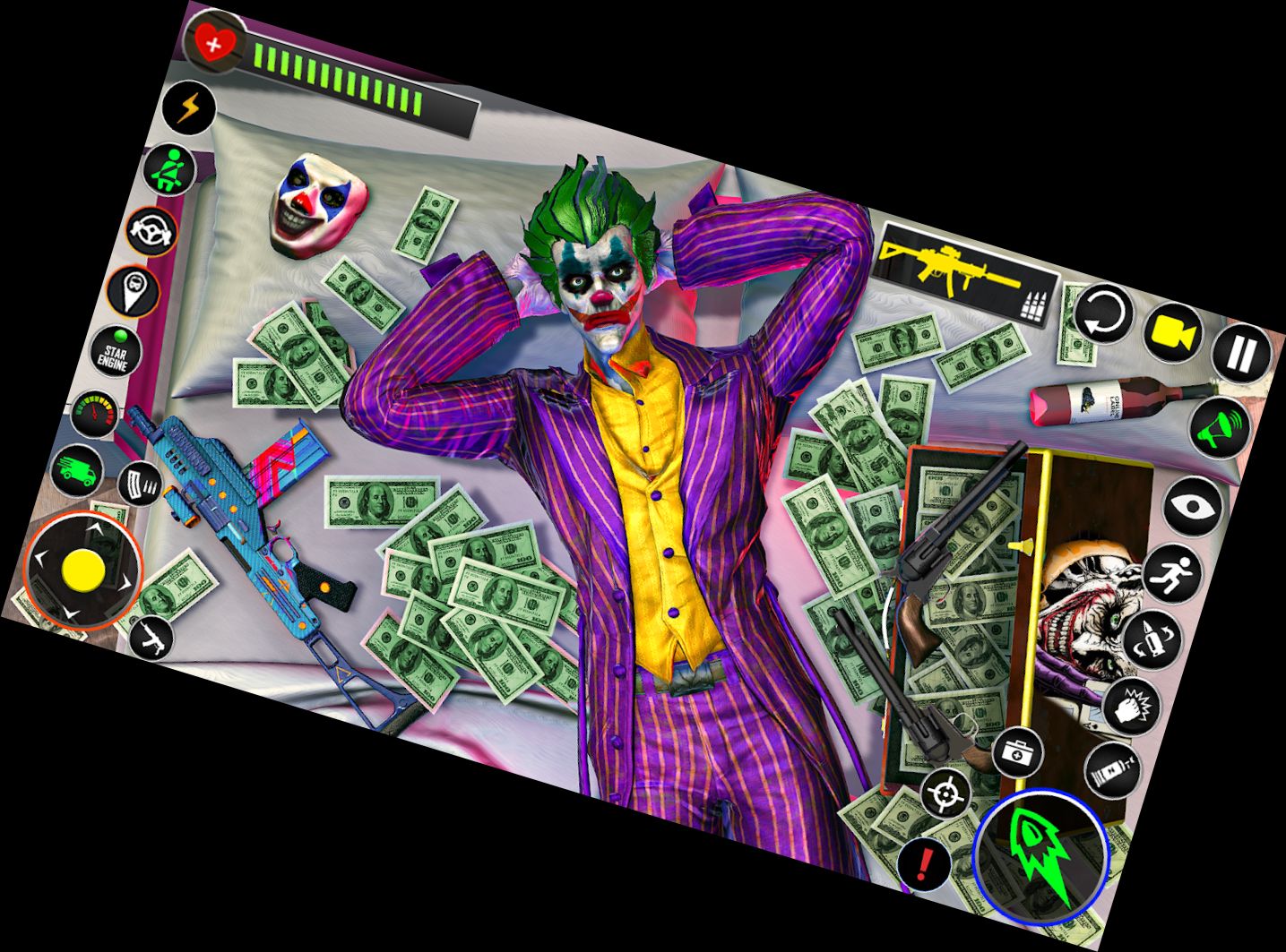Игра Банковский ограбление Клоун