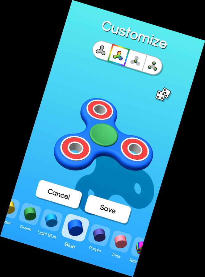 3D Fidget Spinner Customizer