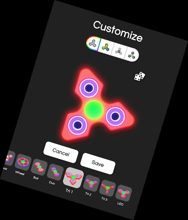 3D Fidget Spinner Customizer