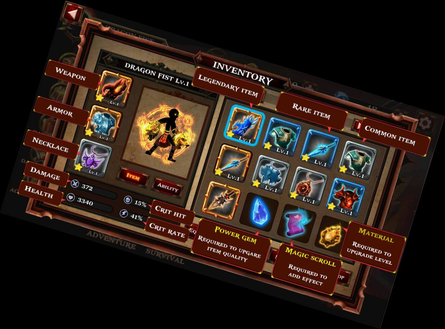 Schattenstab-Krieger