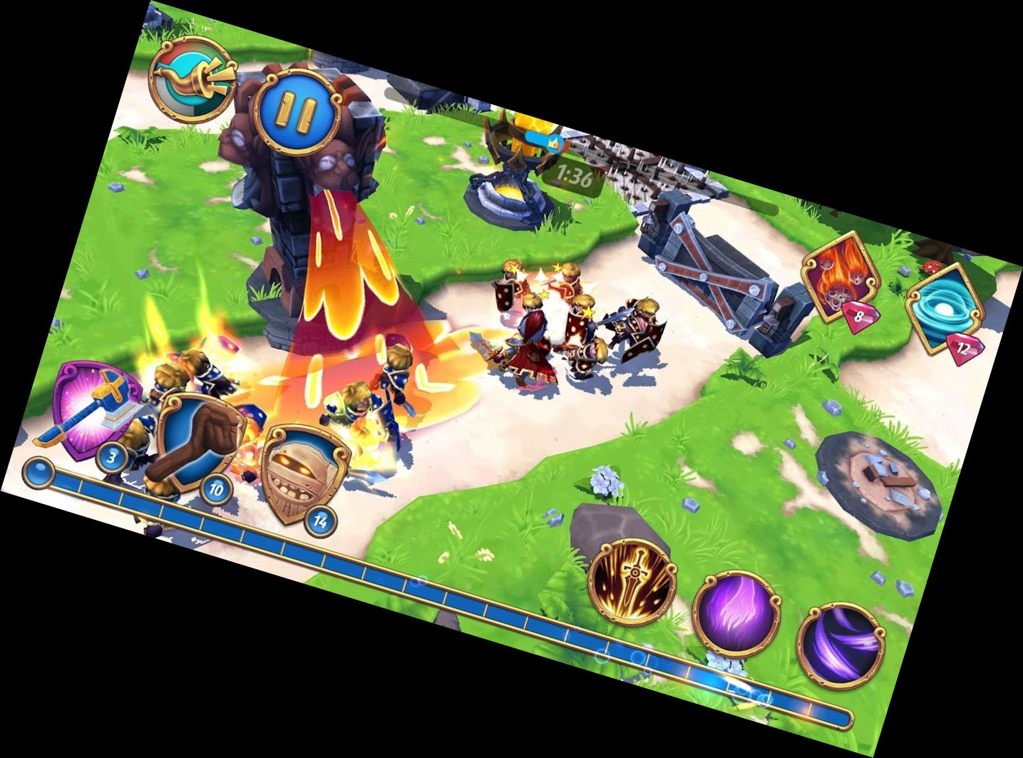 Royal Revolt 2: Turm Verteid