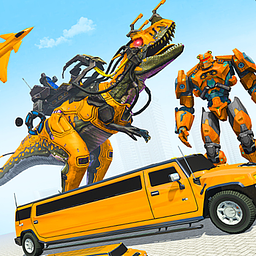 Juegos de Coche Robot Dino Volador