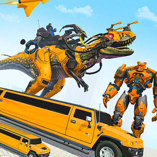 Juegos de Coche Robot Dino Volador