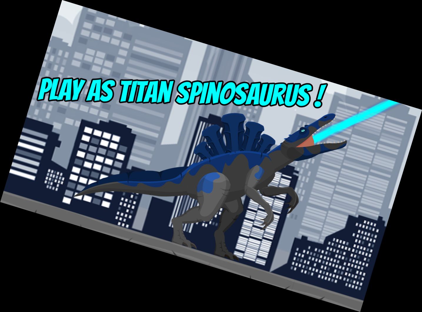 Giant Hybrid Spinosaurus Chaos Attack