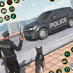 Polizeihund Verbrechen Vize Stadt