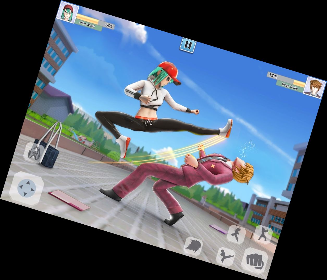 Kampfspiel der High School